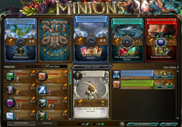 Minions within a Dungeon: Building the UI, menu and settings news