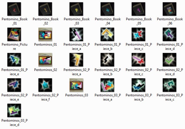 Pentominos Puzzle Icons