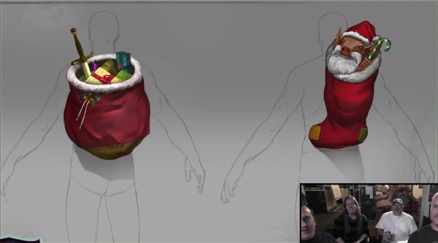 Livestream Summary Fae Yule 2015 Santa Backpacks Concept Art